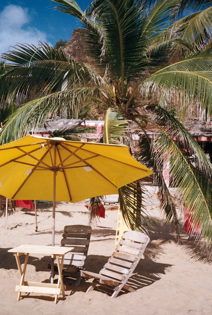 Stranden i San Agustinillo, Mexiko.