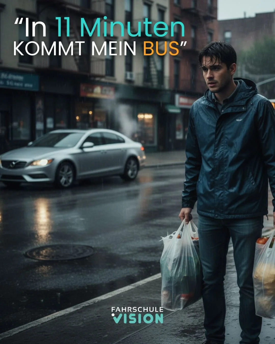 &bdquo;In 11 Minuten kommt mein Bus&hellip;&ldquo; 🌧️😩
W&auml;hrend andere schon l&auml;ngst trocken und entspannt im eigenen Auto sitzen 🚙✨

Wie oft hast du dir schon gedacht:
&bdquo;Ich sollte endlich meinen F&uuml;hrerschein machen.&ldquo; 👀

