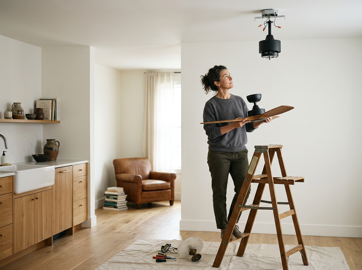 Light Fixture and Ceiling Fan Swaps