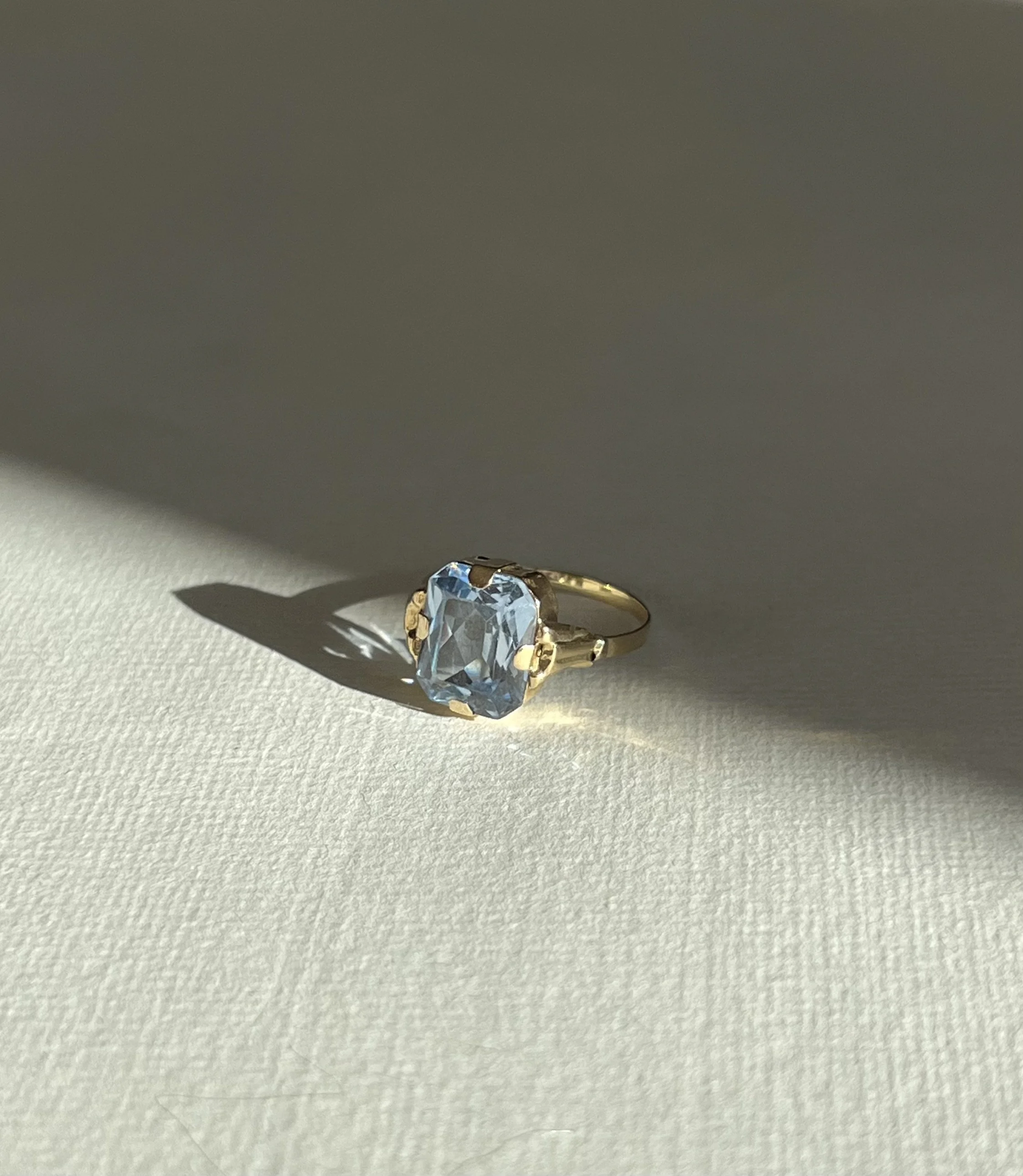 14 carat aquamarine ring