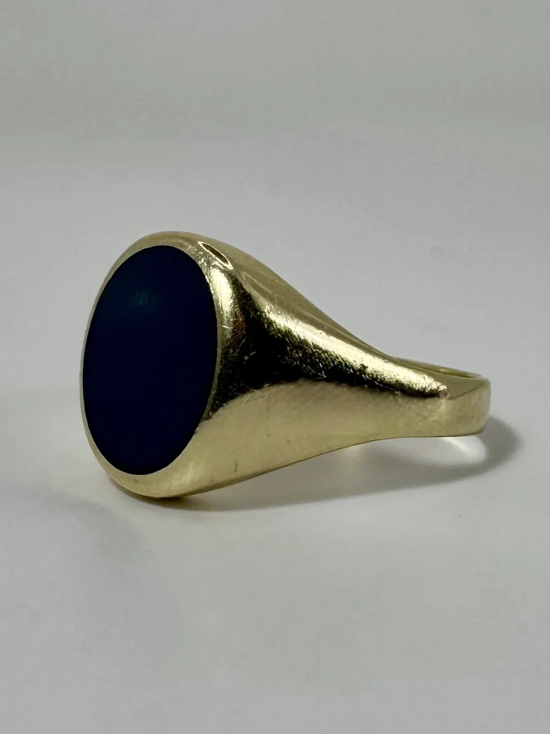 14 carat solid gold signet ring