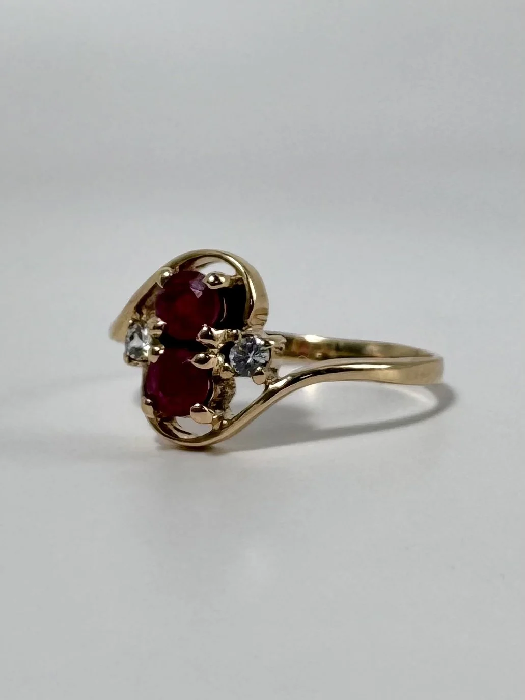 Golden ruby ring