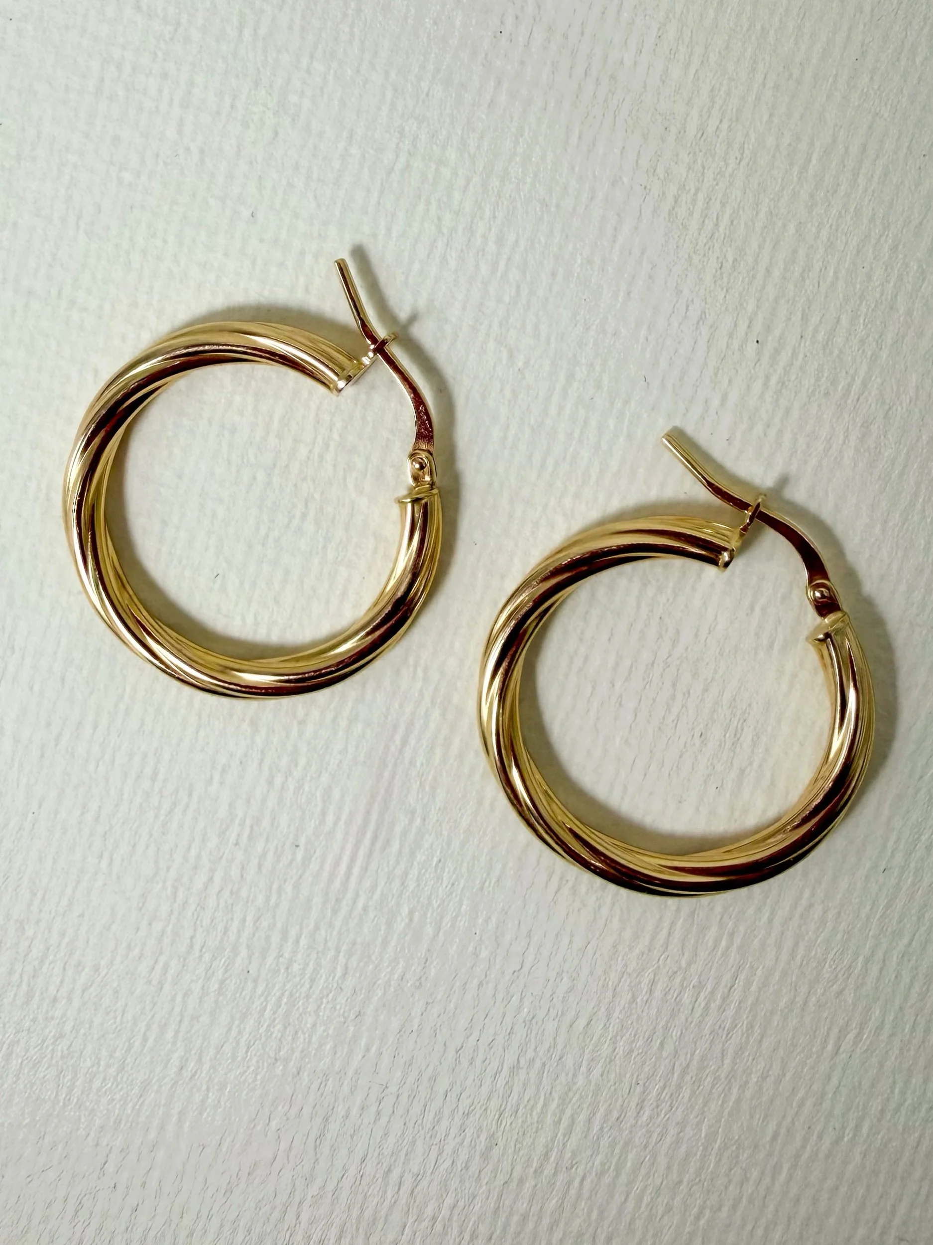 14 carat gold creoles