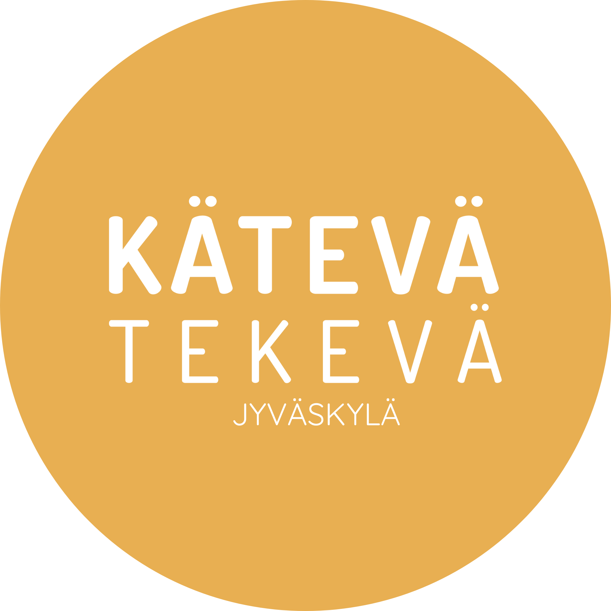 Osallistava työpaja Kätevä & Tekevä -messuilla, joissa näytteilleasettaja opastaa messukävijöitä.