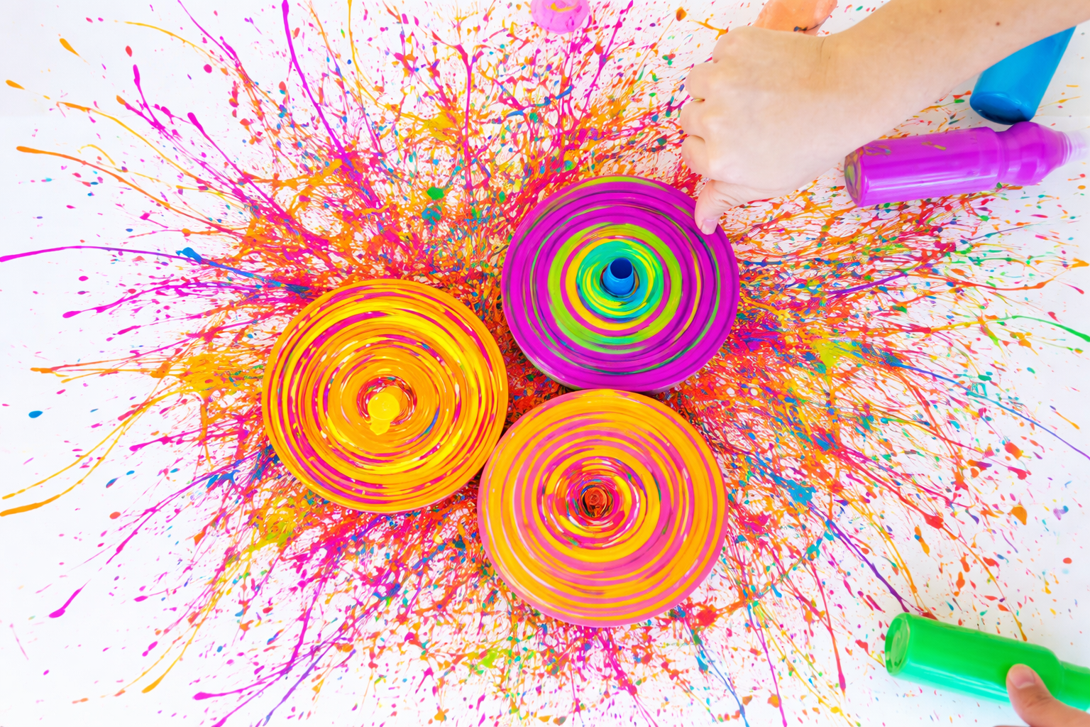 Meow Meow Art Lab STEAM Spinning Art