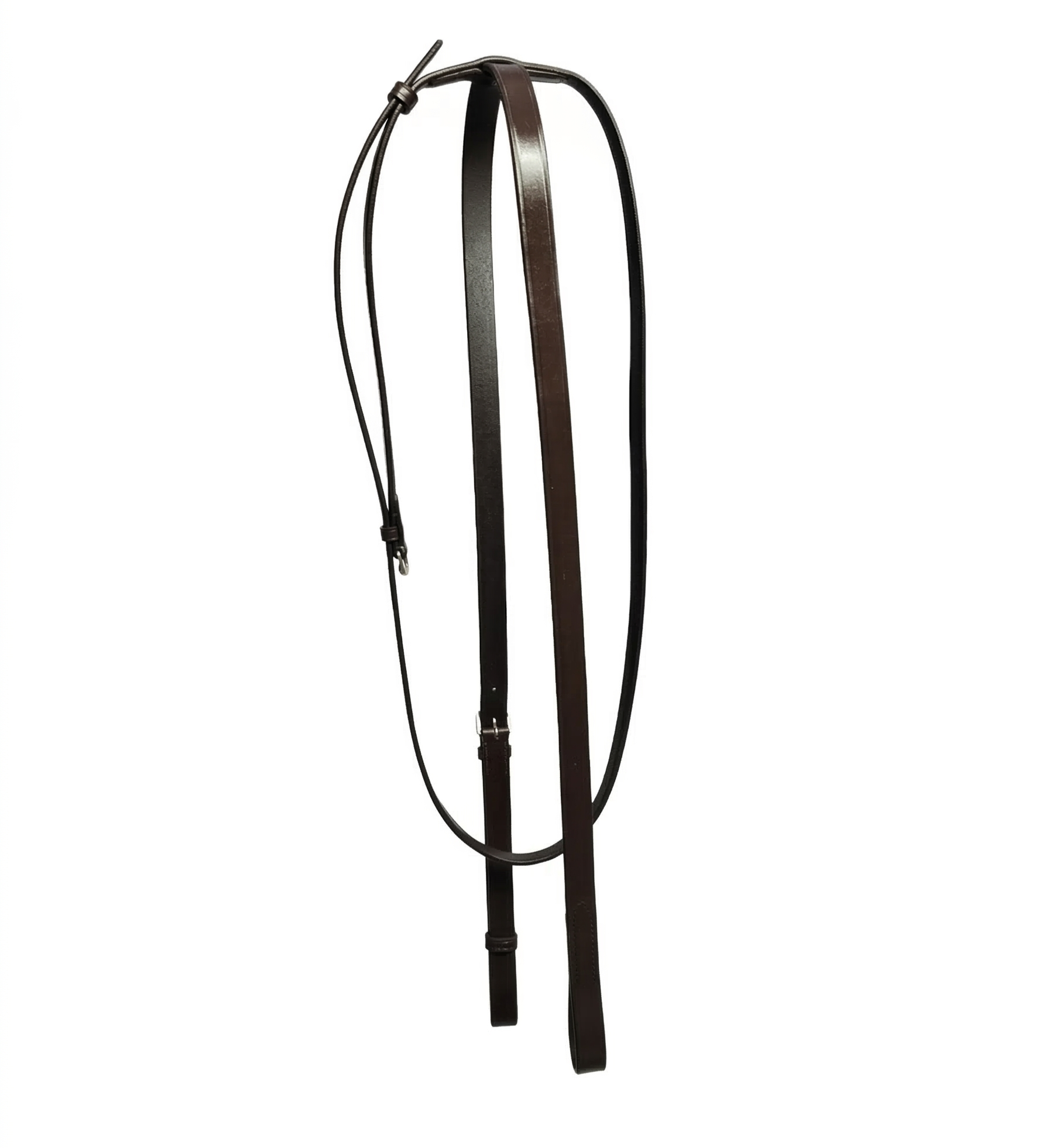 Brown leather standing martingale
