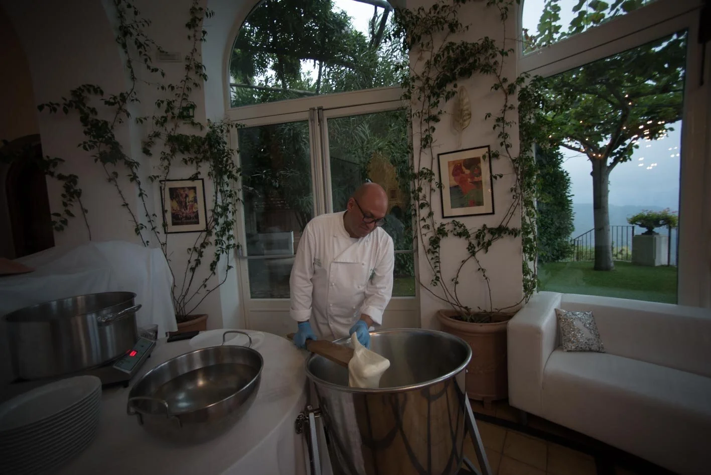 Mozzarella making Ravello