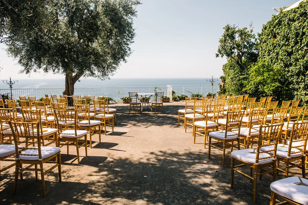 Villa Silvana garden ceremony