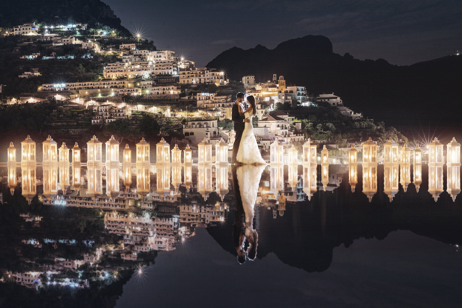 Belmond Caruso Infinity Pool wedding