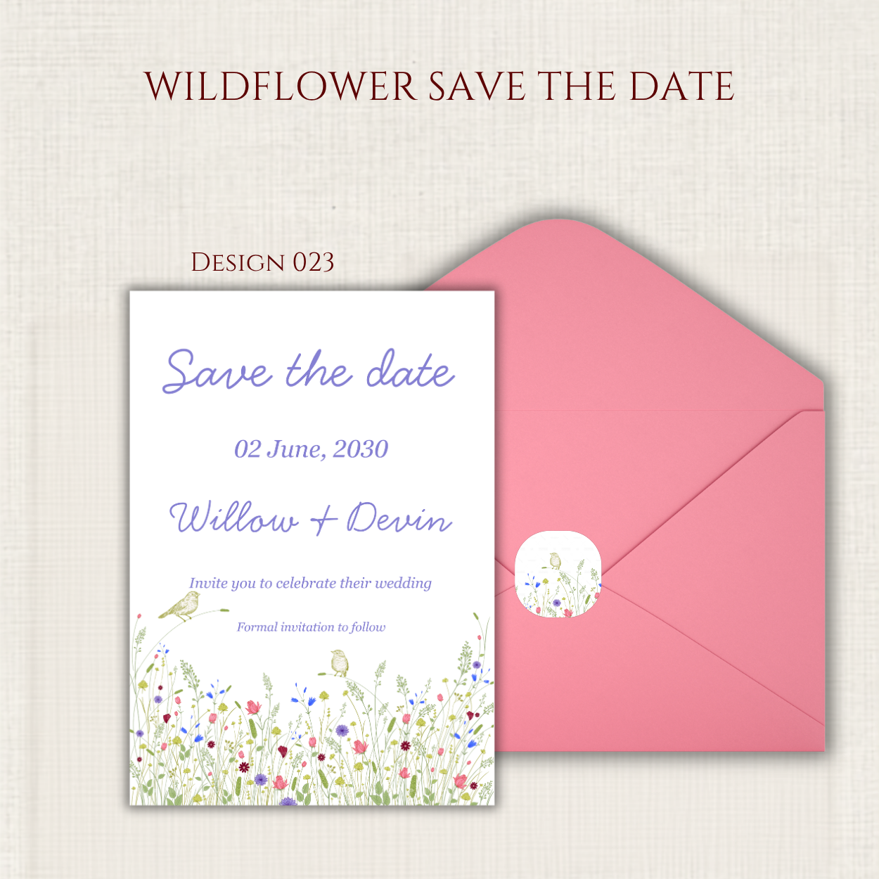 Wildflower Save the Date