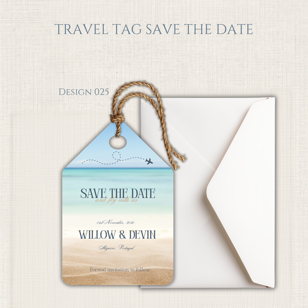 Travel Tag Save the Date