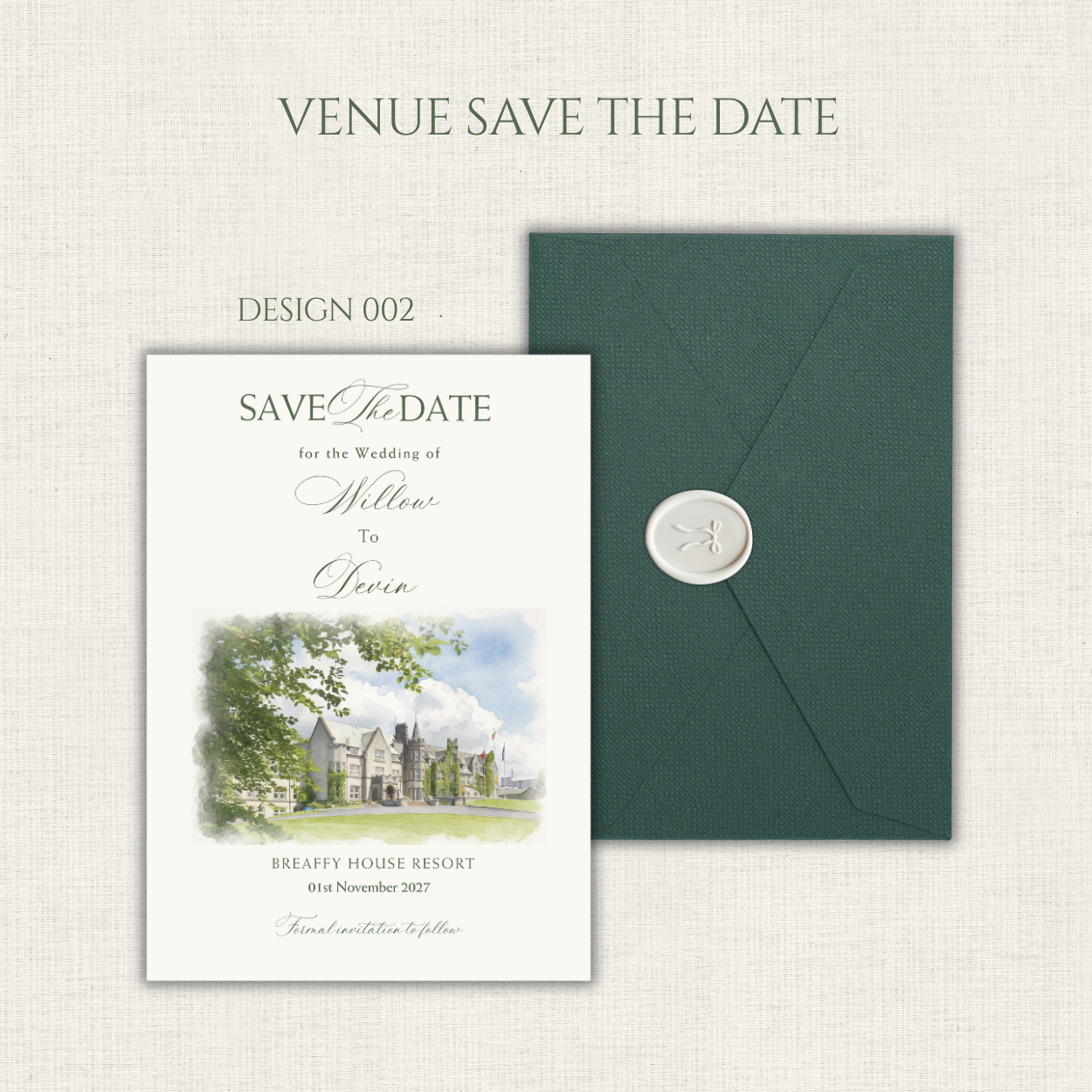Venue Illustration Save the Date 002