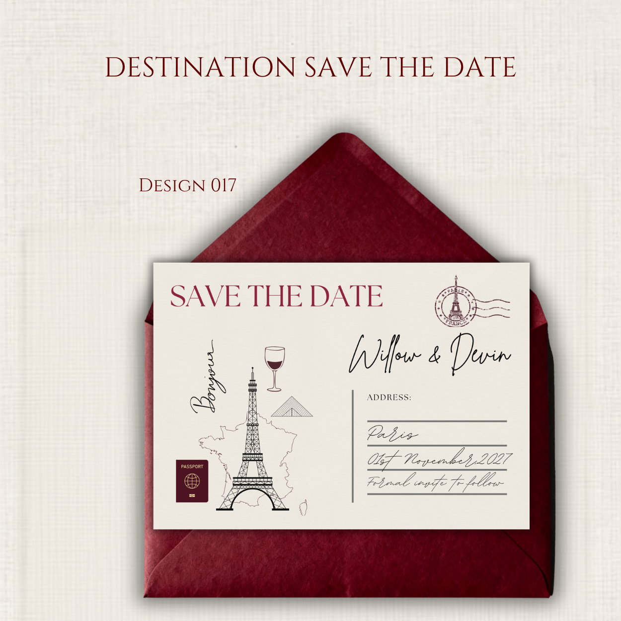 Destination Save the Date