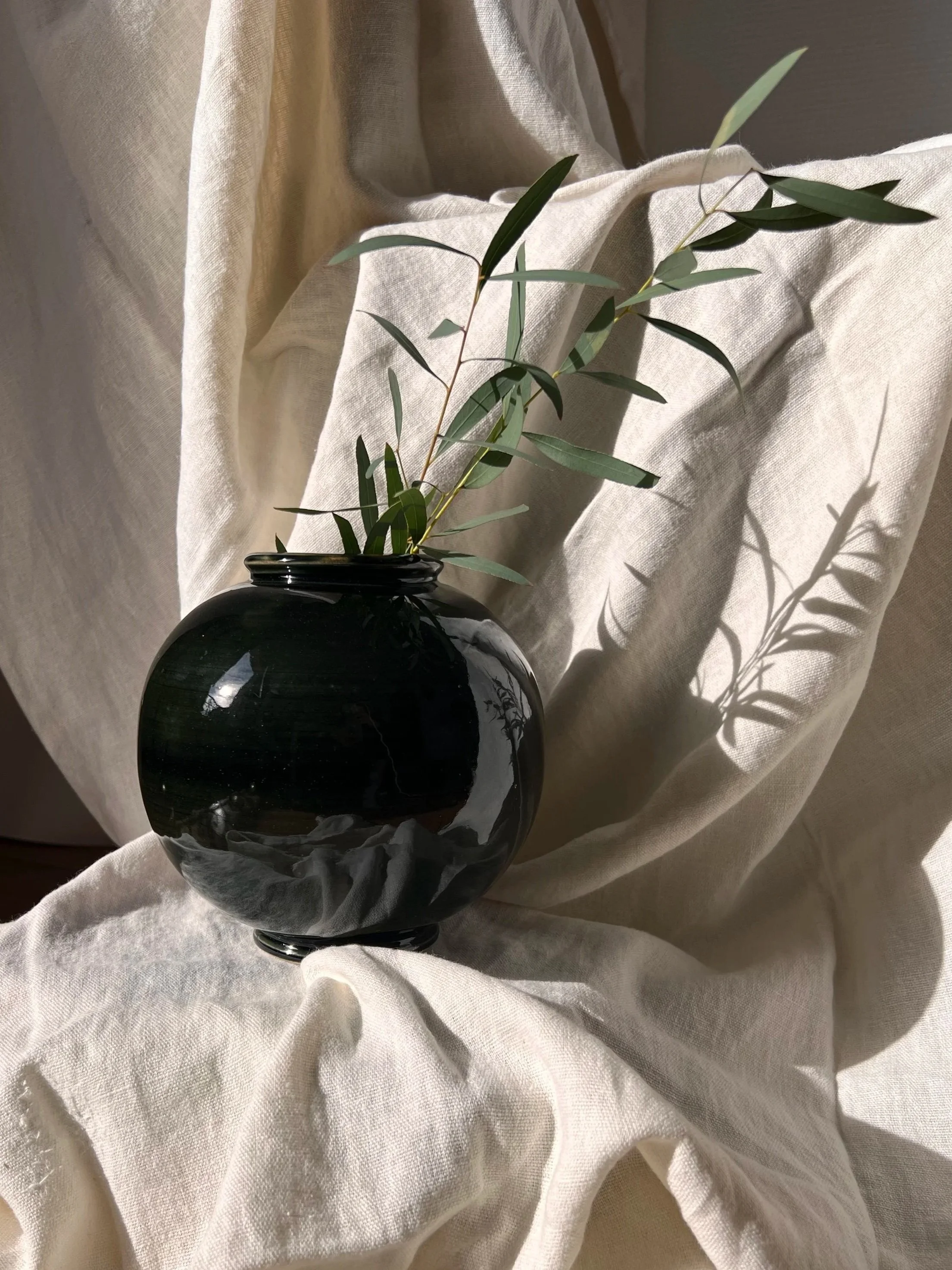 Vase "Moon Jar" vert