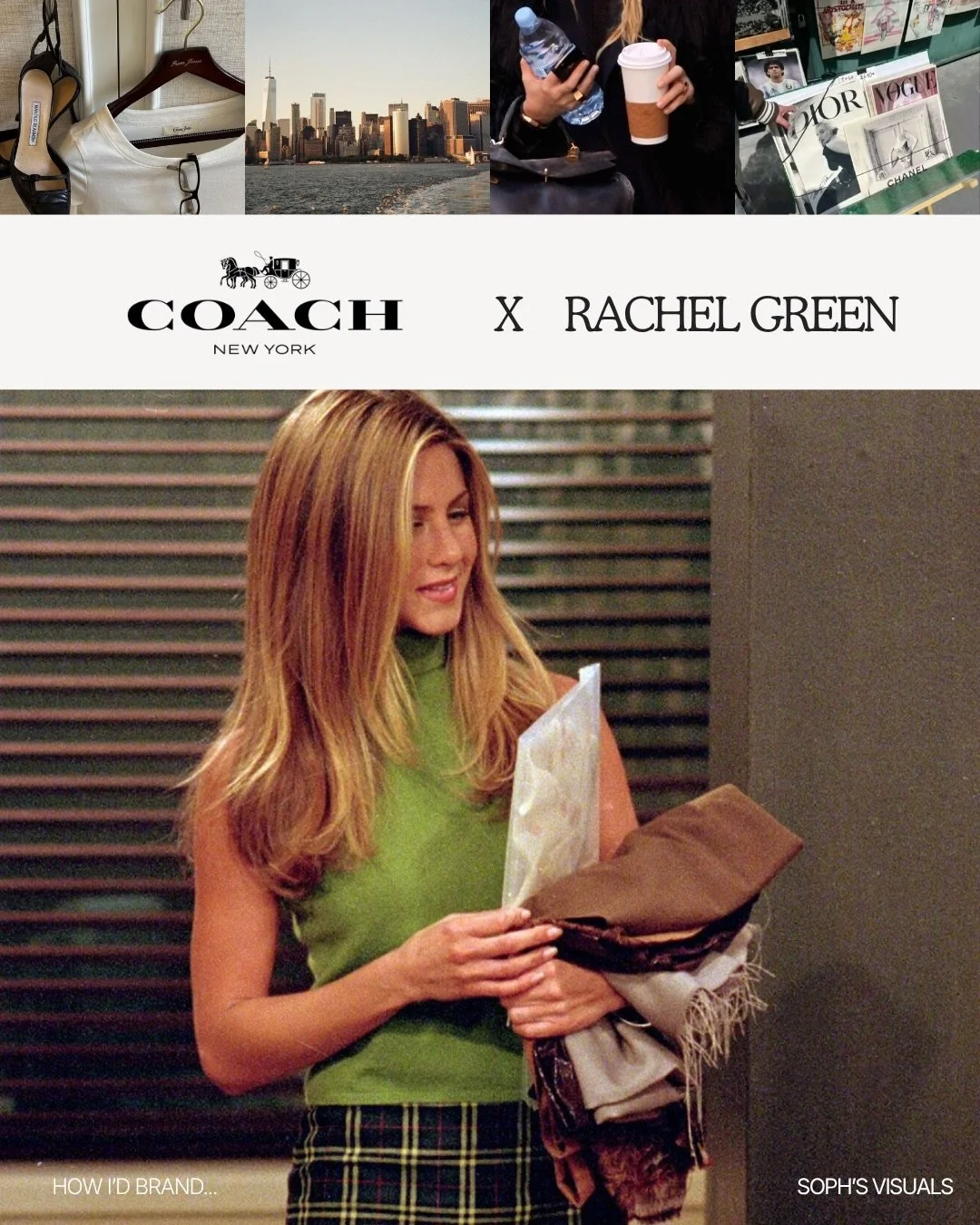 Introducing Coach x Rachel Green 👜

Here&rsquo;s how I imagined the whole collab world coming together, from the bags and colour story to the social direction and all the little details that make it feel very Rachel.

Let&rsquo;s be honest she was a