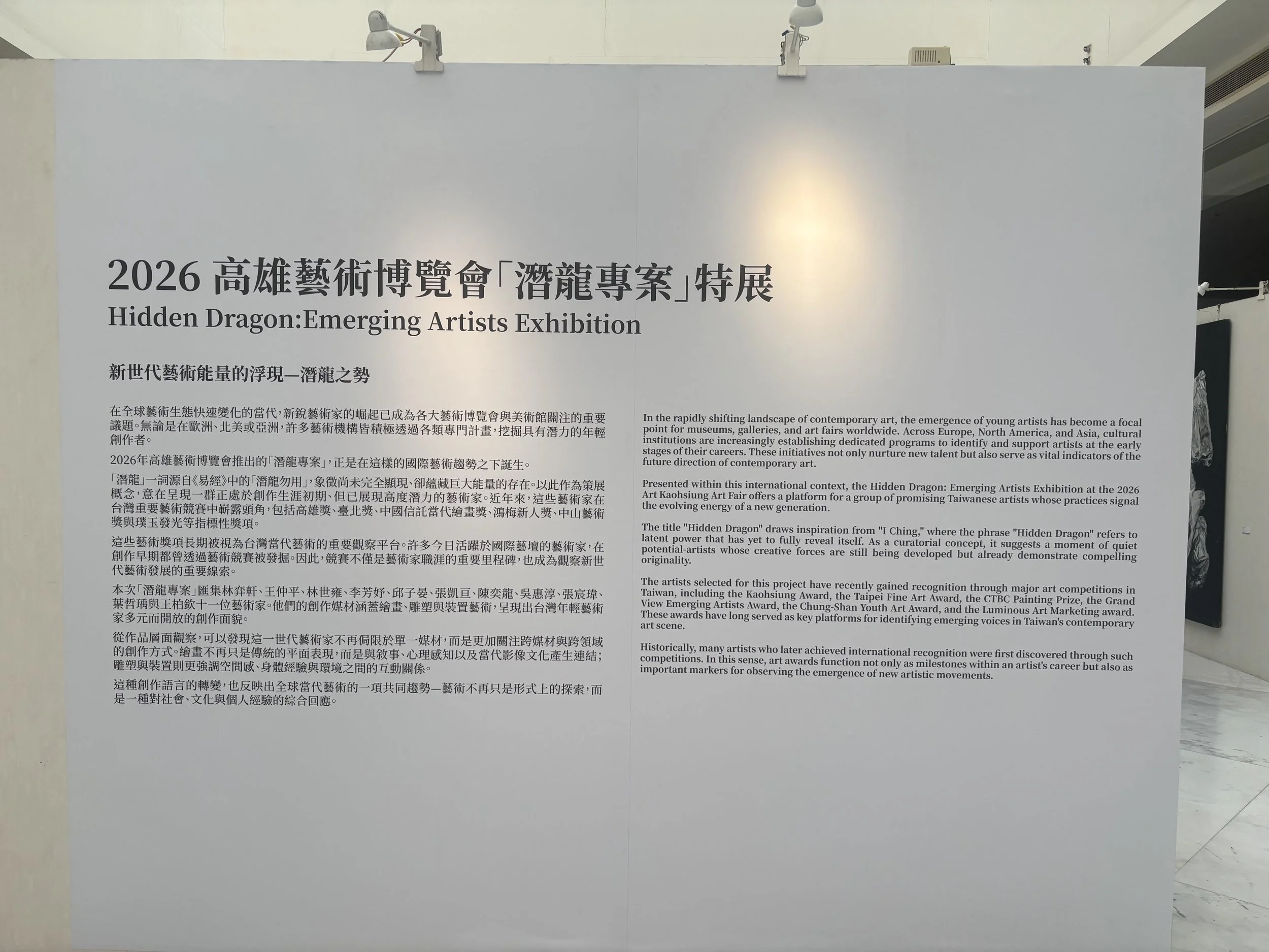 2026 ART KAOHSIUNG 高雄藝術博覽會 - Hidden Dragon Exhibition 潛龍特展