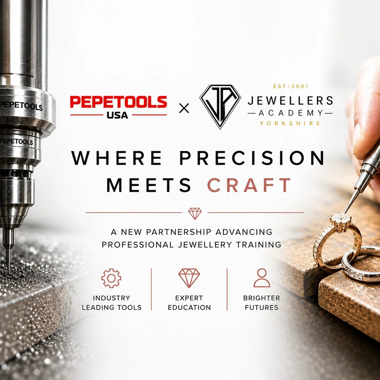 Jewellers Academy Yorkshire partners up with Pepetools USA | Two Companies - One Vision