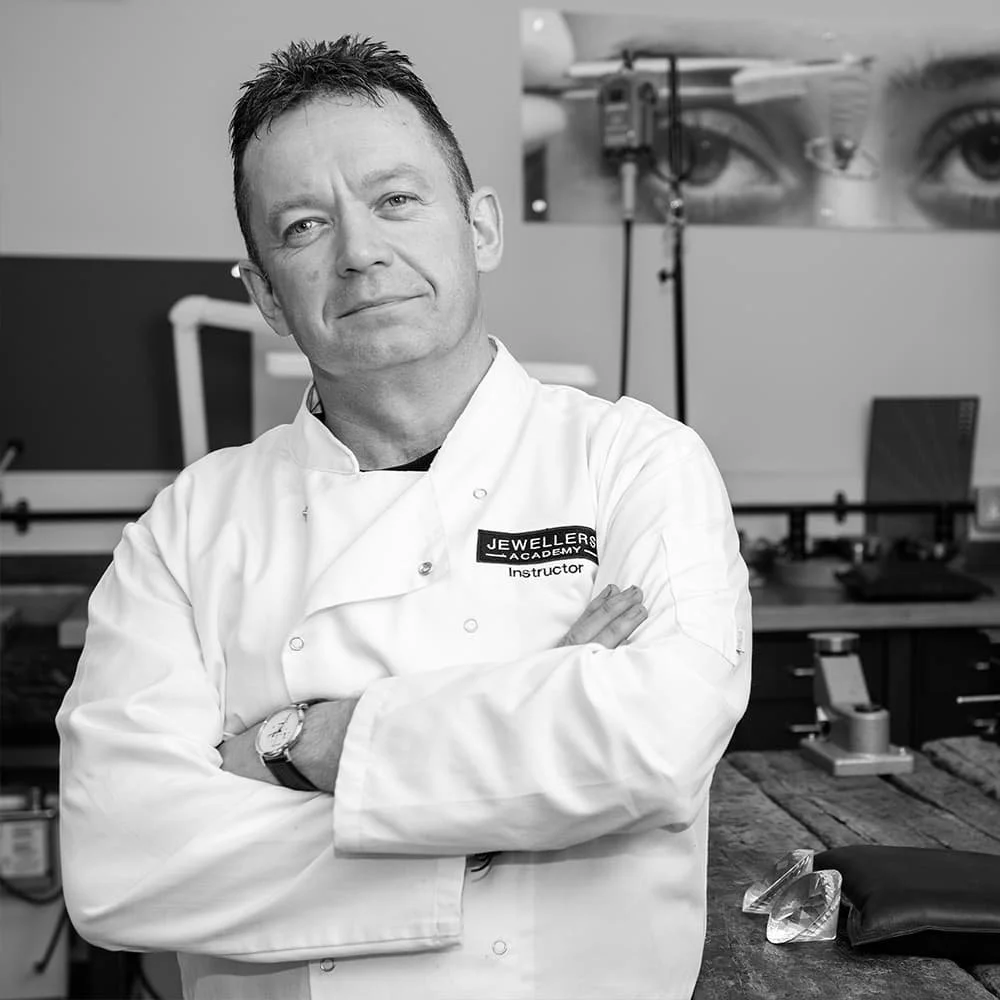 Derek Boyd, founder of the jewellers academy in one of the training workshops in Bridlington