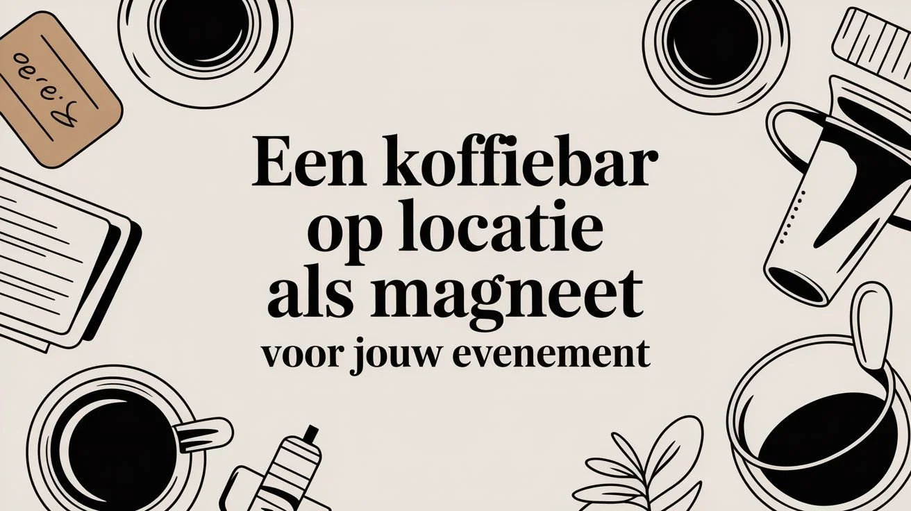 Een koffiebar op locatie als magneet voor jouw evenement