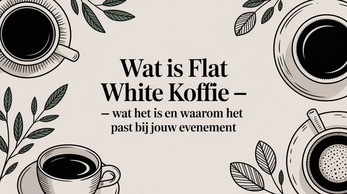 Wat is flat white koffie?