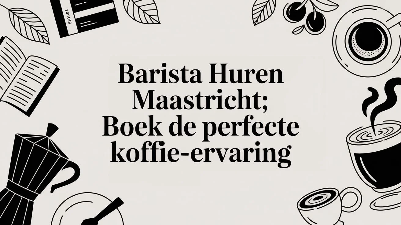 Barista huren Maastricht: Boek de perfecte koffie-ervaring