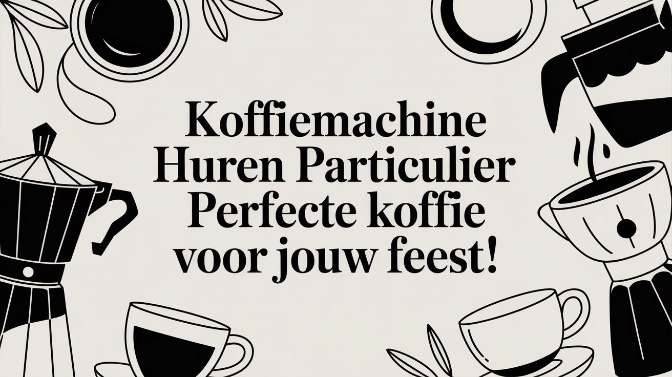 Koffiebar Huren Particulier: Perfecte Koffie Voor Jouw Feest!