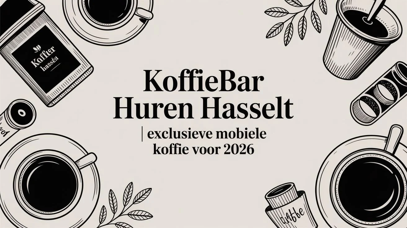 Koffiebar Huren Hasselt | Exclusieve Mobiele Koffie voor 2026