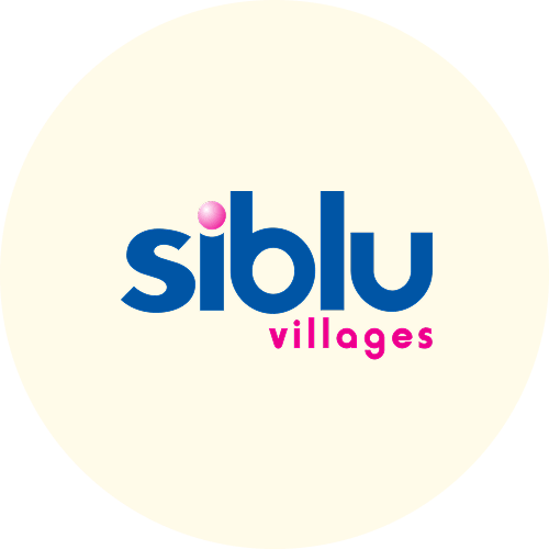 Logo de 'siblu villages' sur un fond blanc