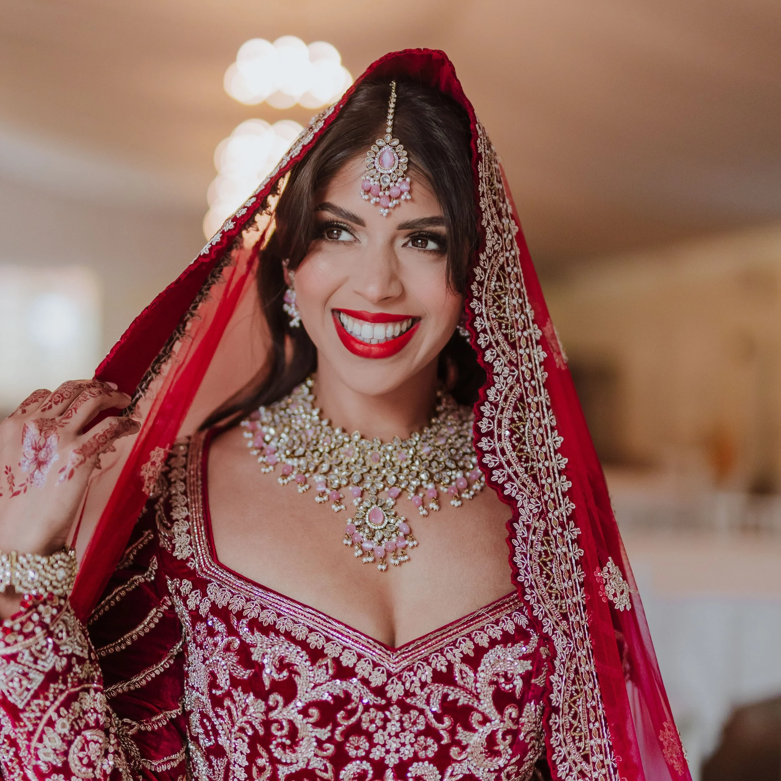 Asian bridal makeup by Northamptonshire bridal makeup artist