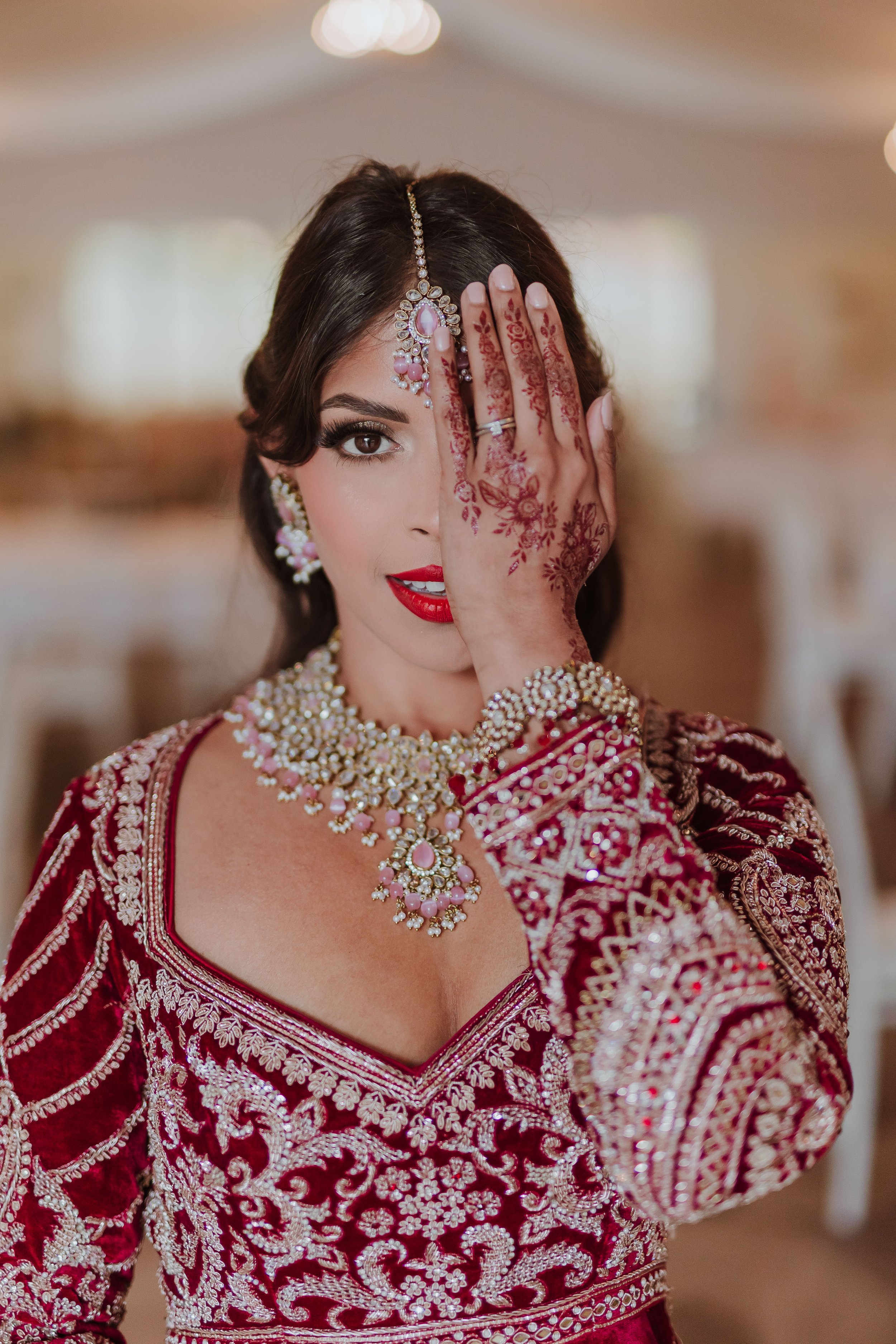 Asian bridal makeup by Northamptonshire bridal makeup artist
