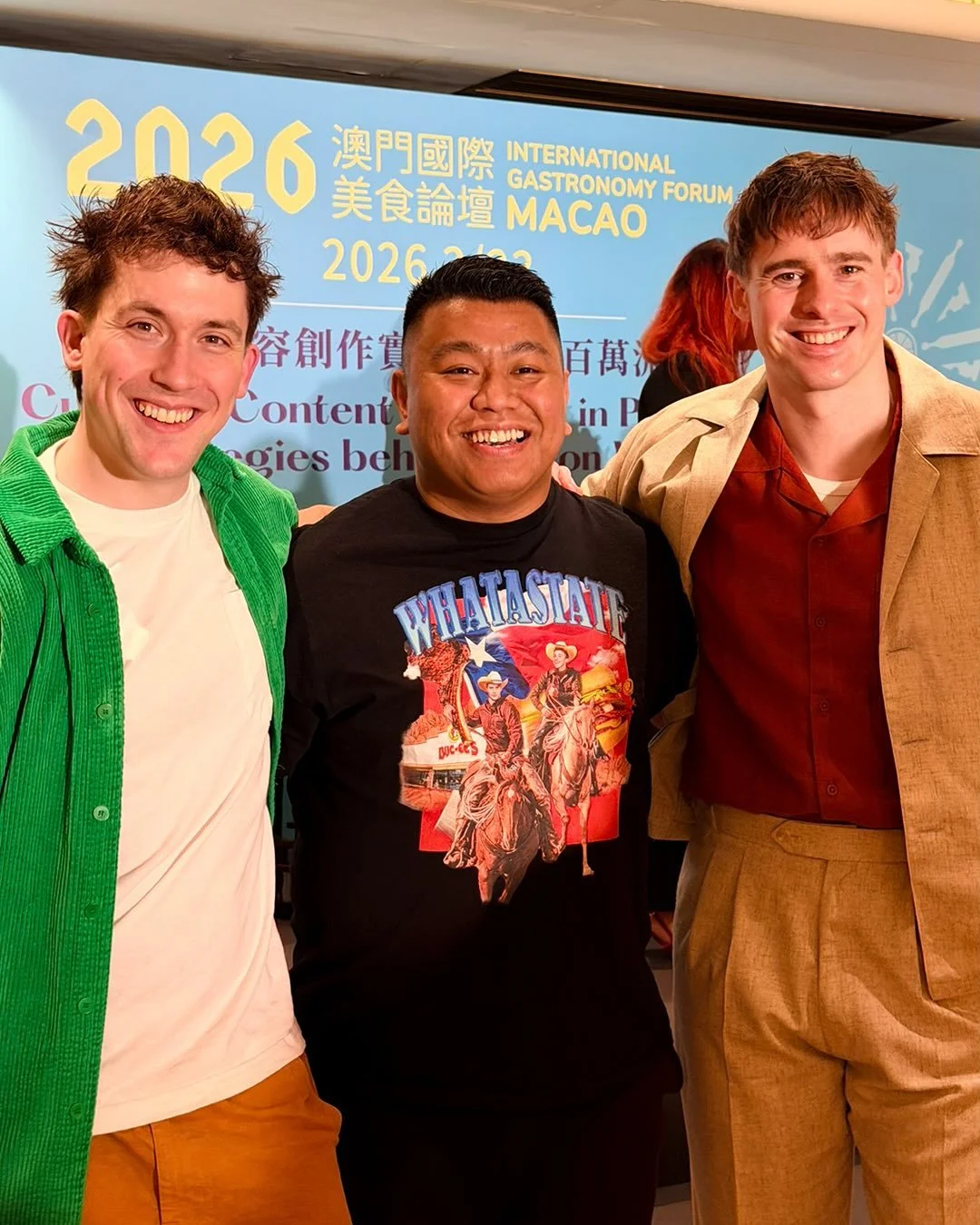 Macao!!! We were honoured to speak at the International Gastronomy Forum Macao this year, thank you to the organiser Macao Government Tourism Office! And to the dude who arrived in vintage JOLLY merch? You&rsquo;re the best. 🇲🇴 #ad