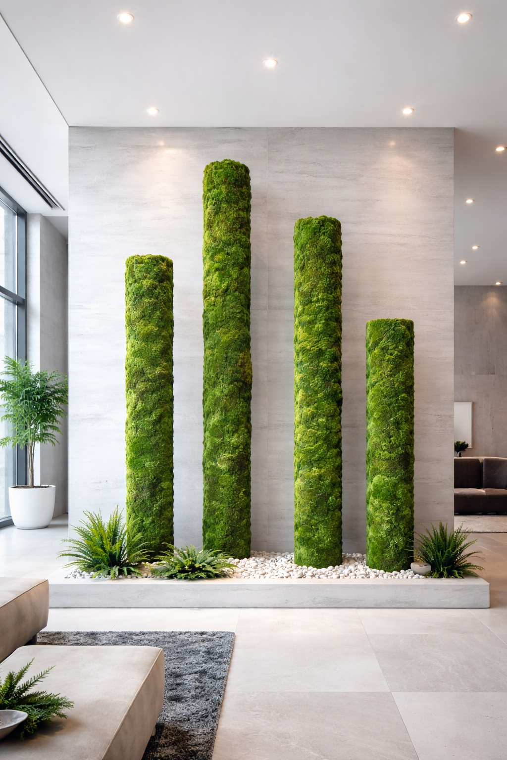 Moss Pillars on the Ground