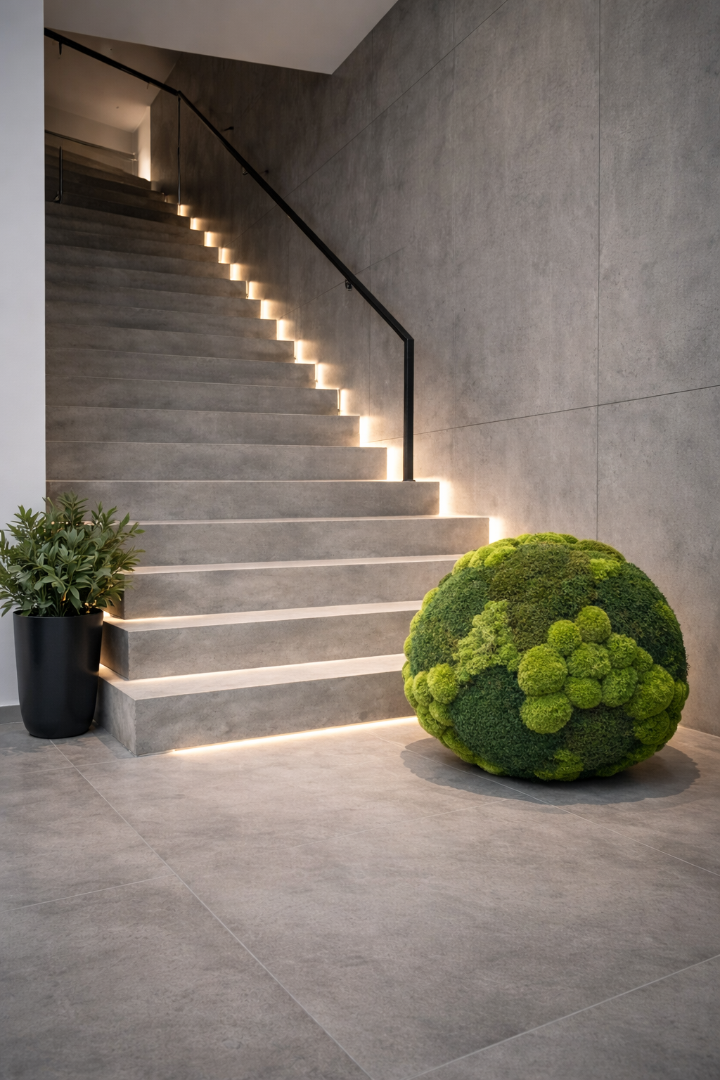 Moss sphere on the Ground