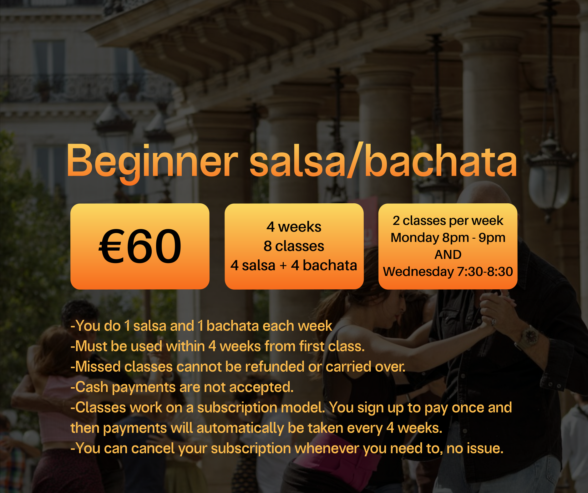 Beginner salsa/bachata