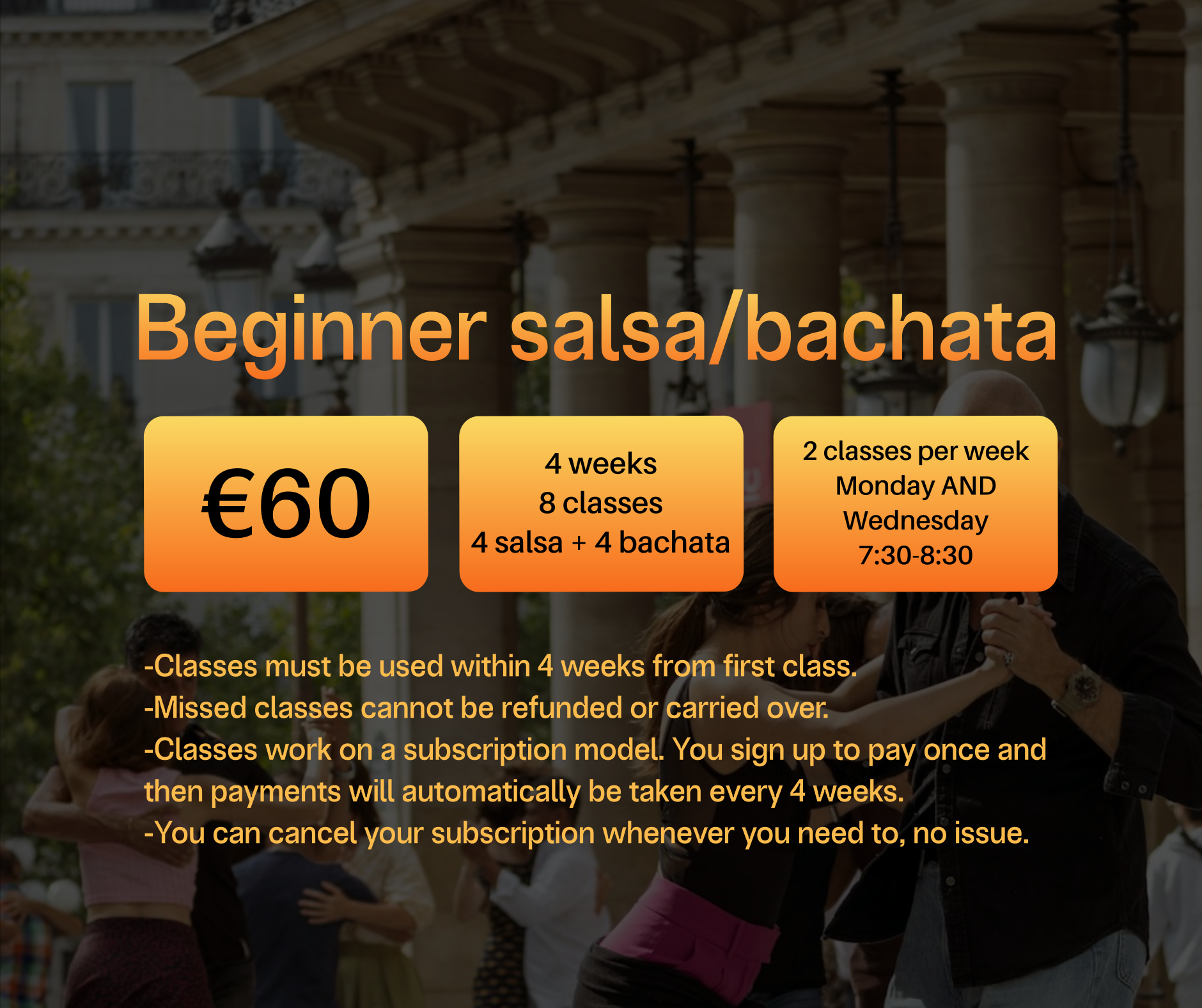 Beginner salsa/bachata