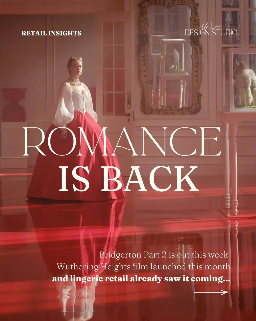 🌹 Bridgerton Part 2 drops this week. 

Who else has seen the new Wuthering Heights?

Something bigger is happening beneath the romance content hype&hellip;
We&rsquo;re seeing a clear shift toward soft, vintage-inspired femininity:

✨ Bows
✨ Corsets 
