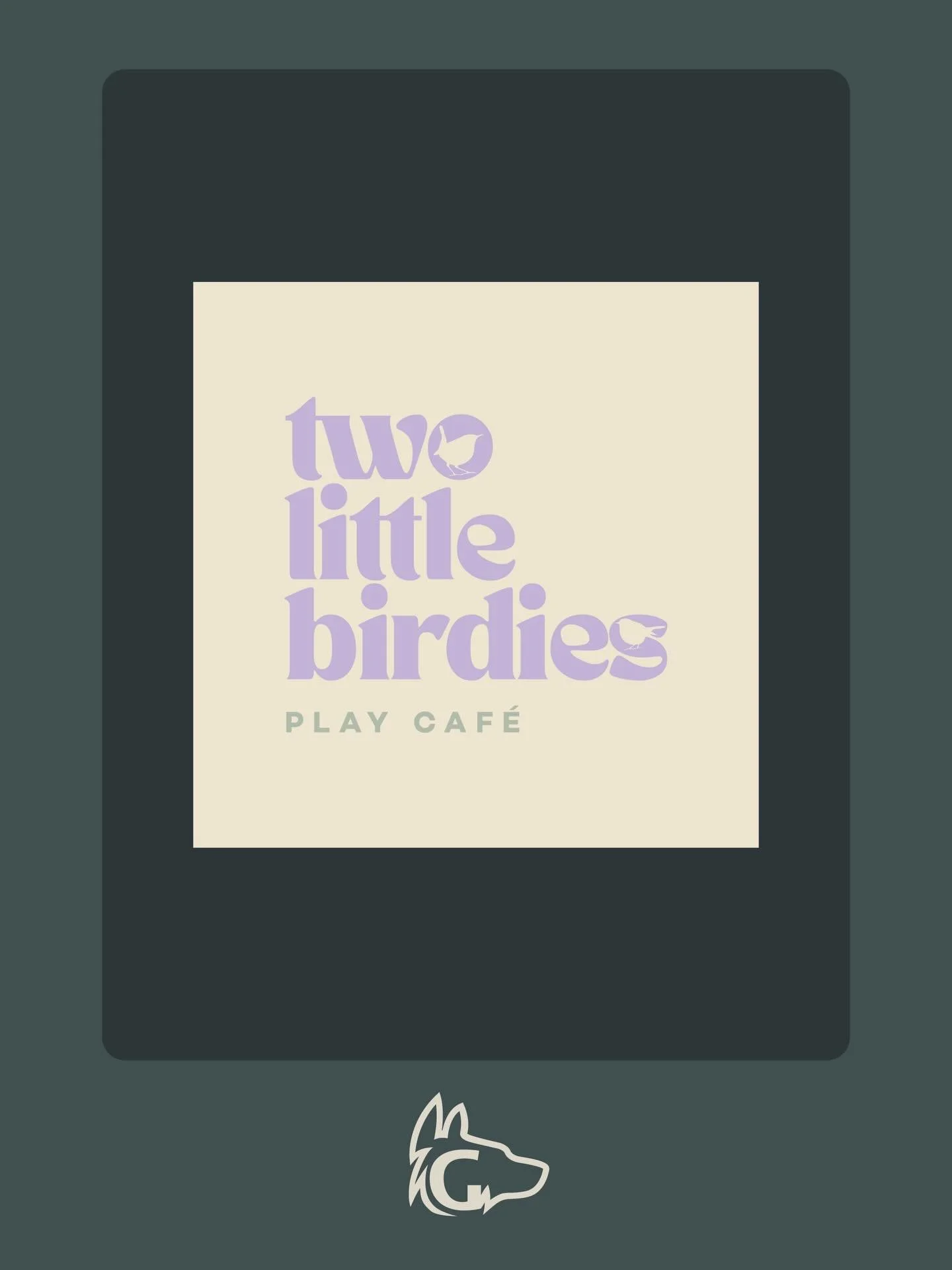 Creating the brand identity for @twolittlebirdiesplaycafe has been an absolute pleasure. Amy gave me some inspiration and a great base to go from, and this was the final result. 
I wanted to lean into the two birds, using a Wren and a Robin after her