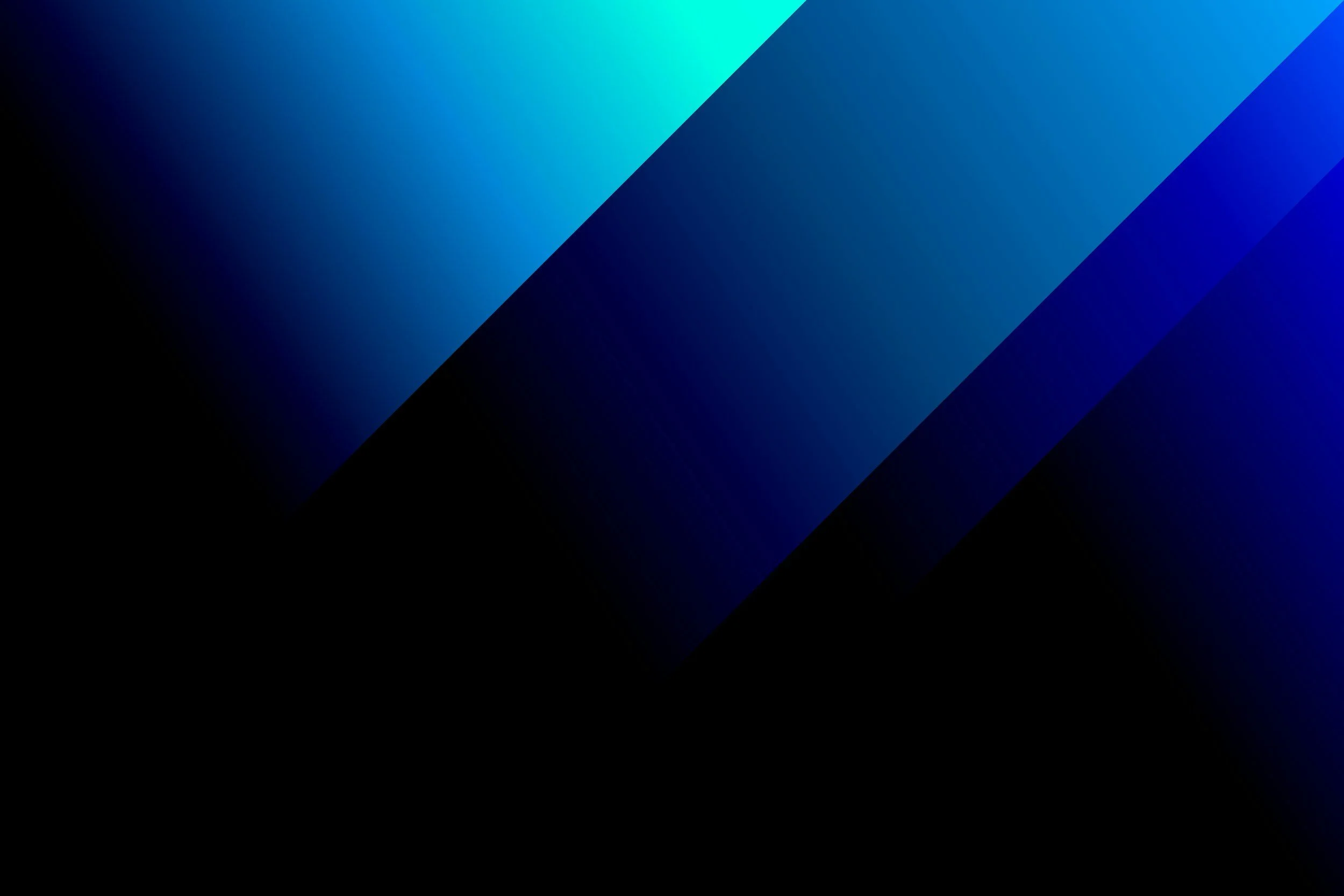Abstract background with diagonal stripes in shades of blue, black, and teal.