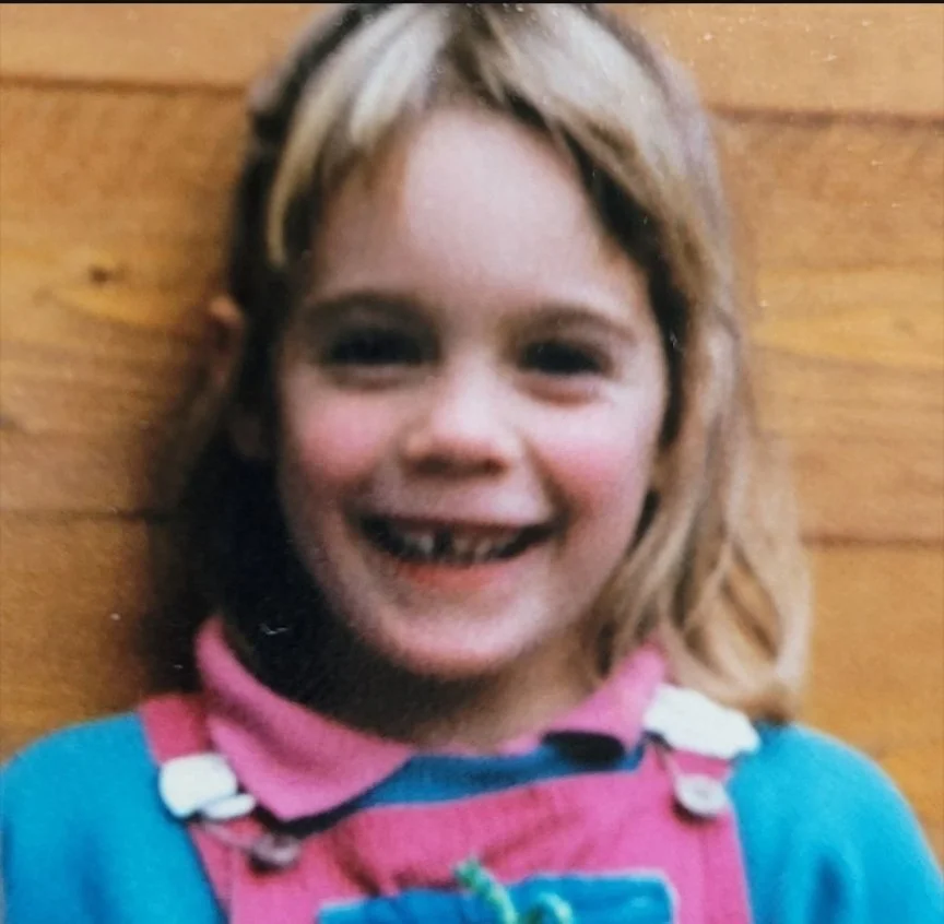 Photo of me as a happy and carefree young child