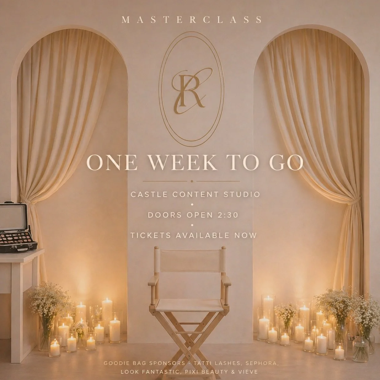 ✨ SOFT GLAM MASTERCLASS ✨

Step into an intimate, luxury masterclass where effortless beauty meets expert technique. Watch as I teach a timeless soft glam look on a model while you can sit back and relax! 

03/05 📍 Castle Content Studio
All skill le