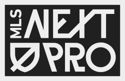 MLS Next Pro logo in black and white with stylized text.