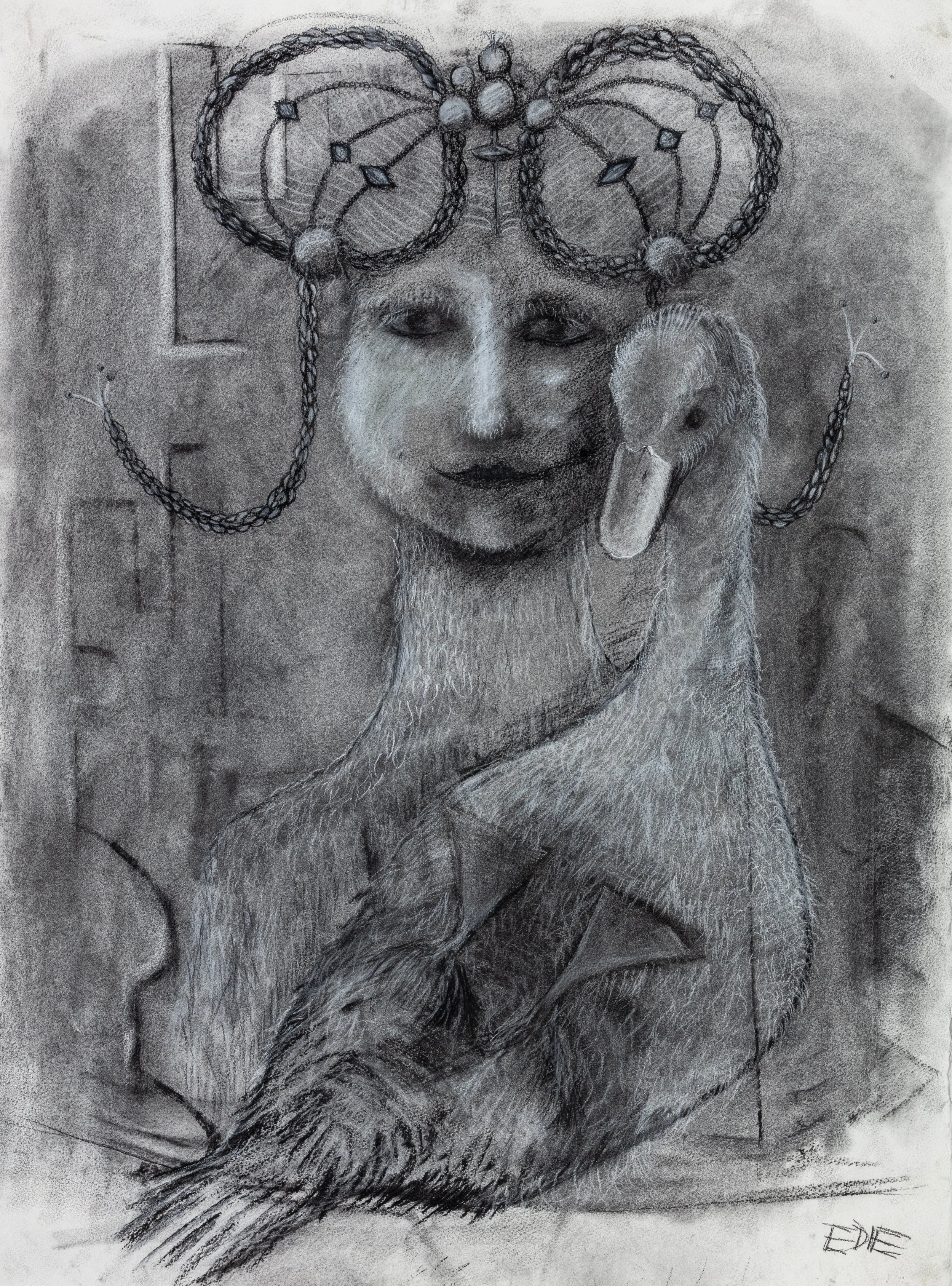 Flowers_Edie, Can't Go On Without You, 2022 charcoal on paper.jpg
