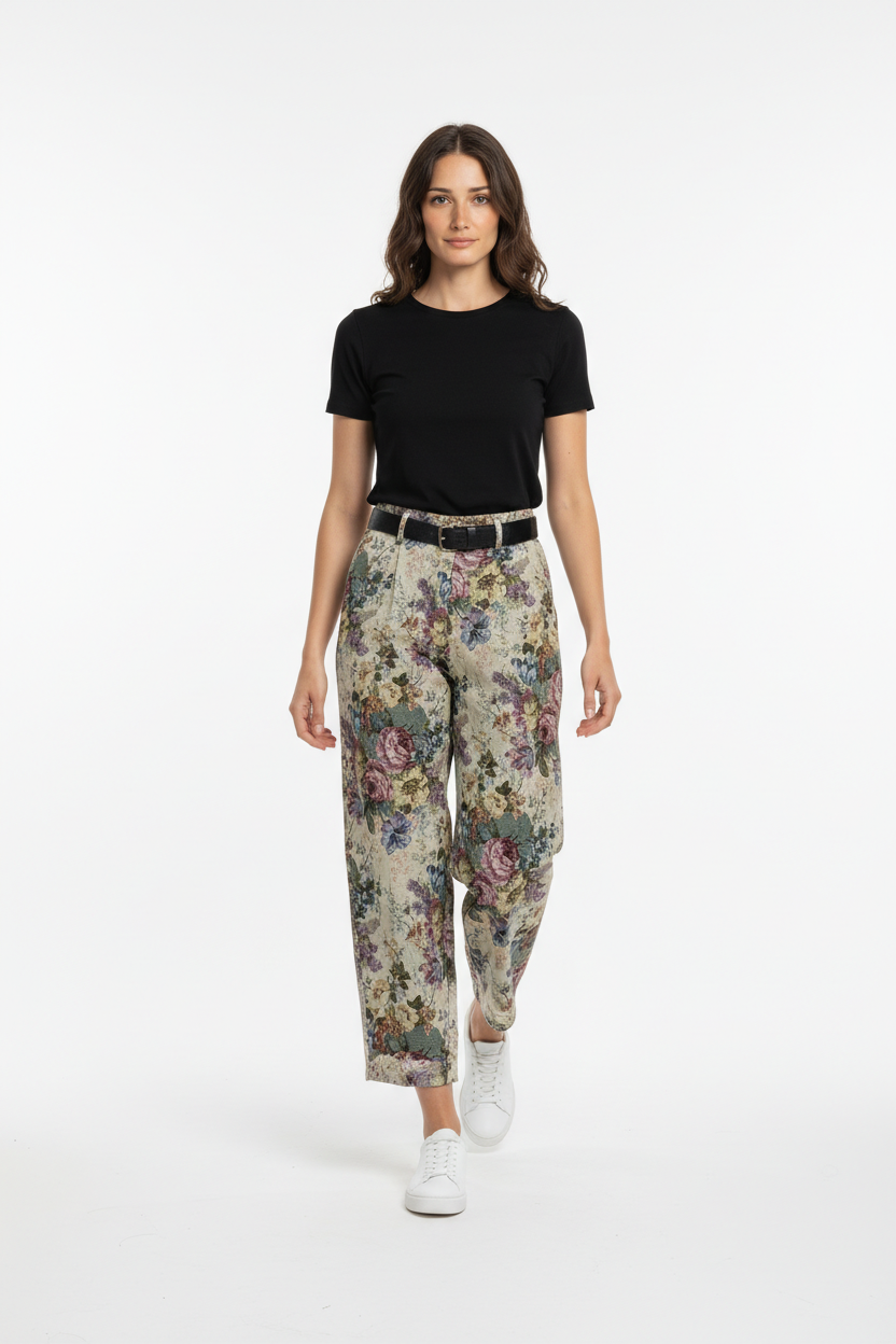 Pantaloni a Fantasia Floreale 6770