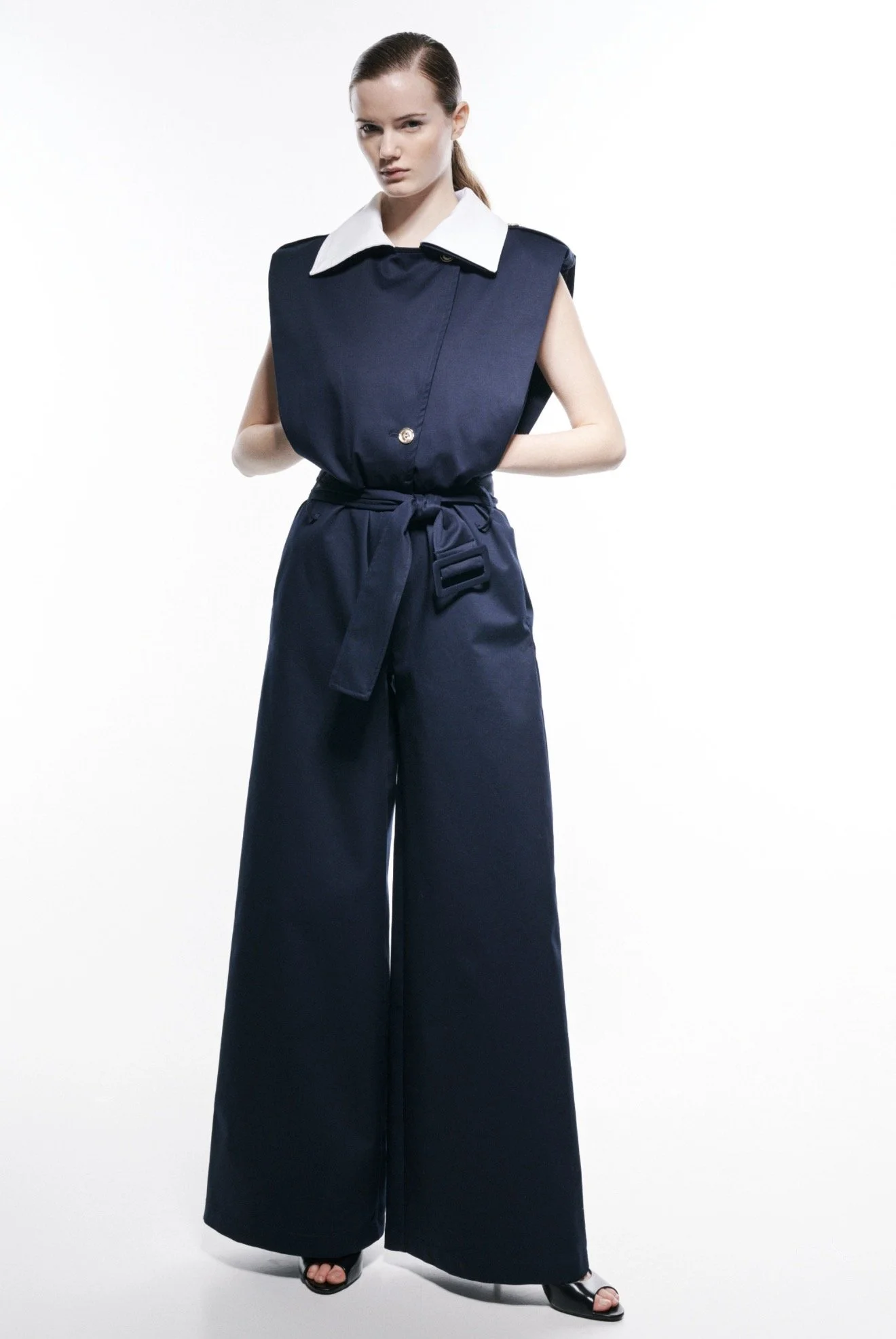 Tuta Con Colletto A Contrasto 0099