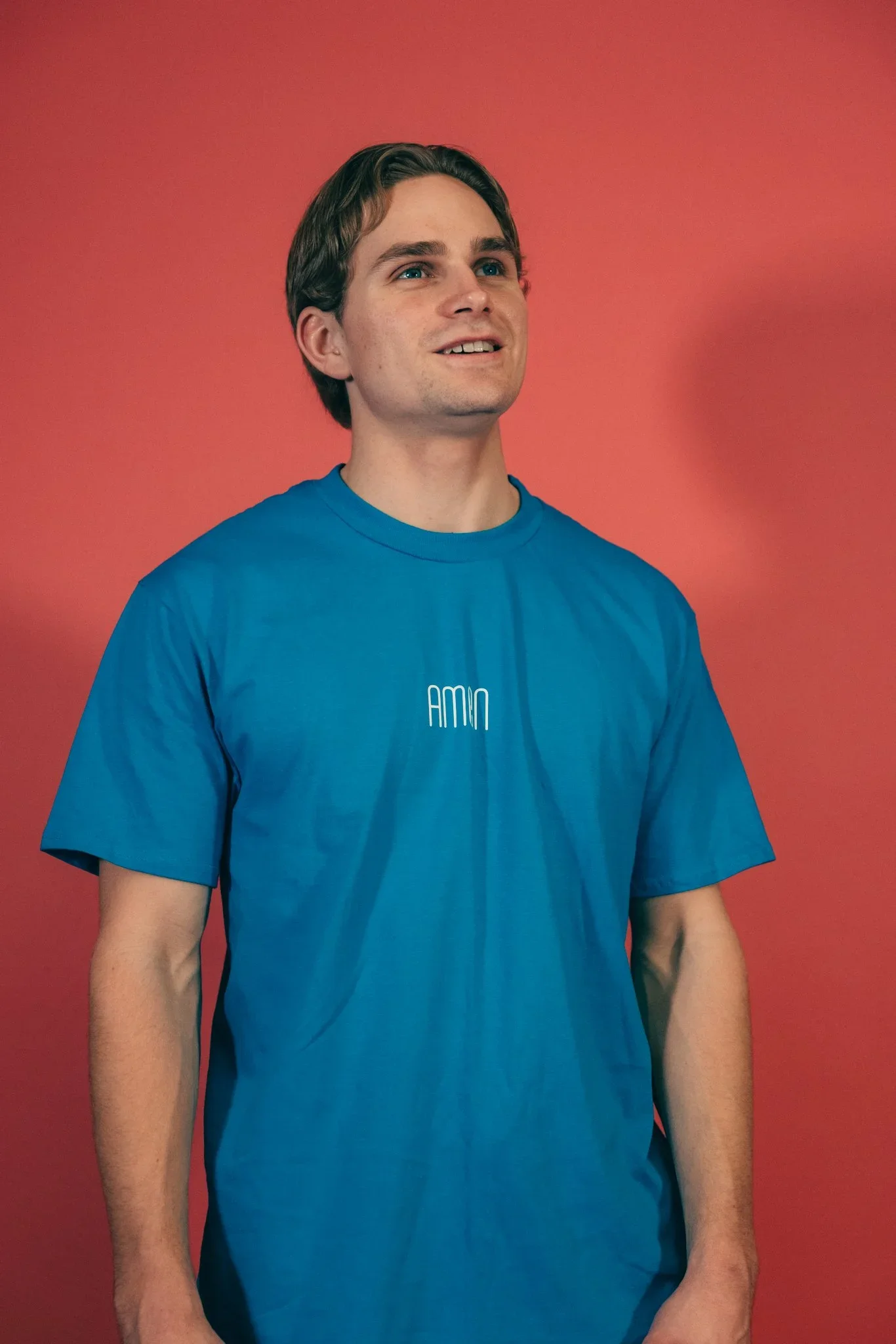 "amen" Sapphire blå Unisex T-skjorte