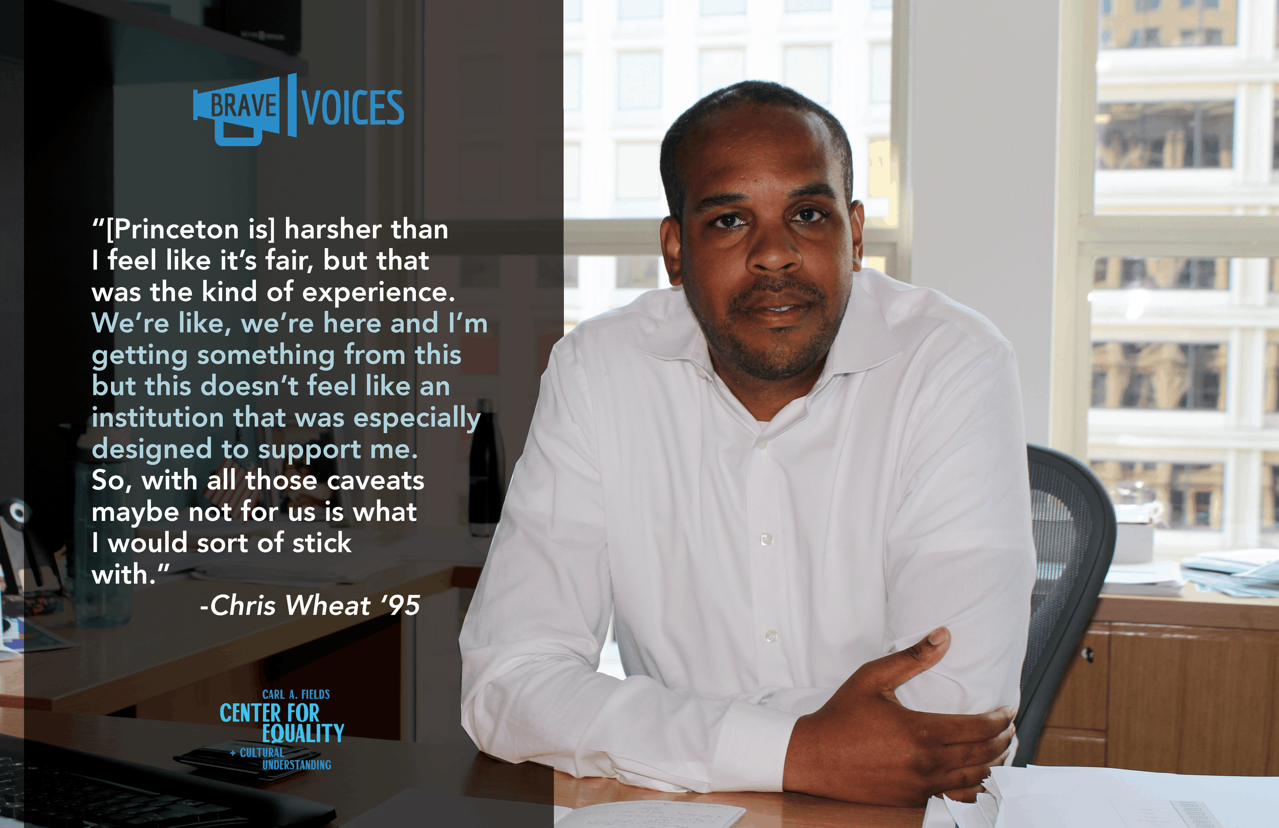 “[Princeton is] harsher than
I feel like it’s fair, but that
was the kind of experience.
We’re like, we’re here and I’m
getting something from this
but this doesn’t feel like an
institution that was especially
designed to support me.
So, with all tho