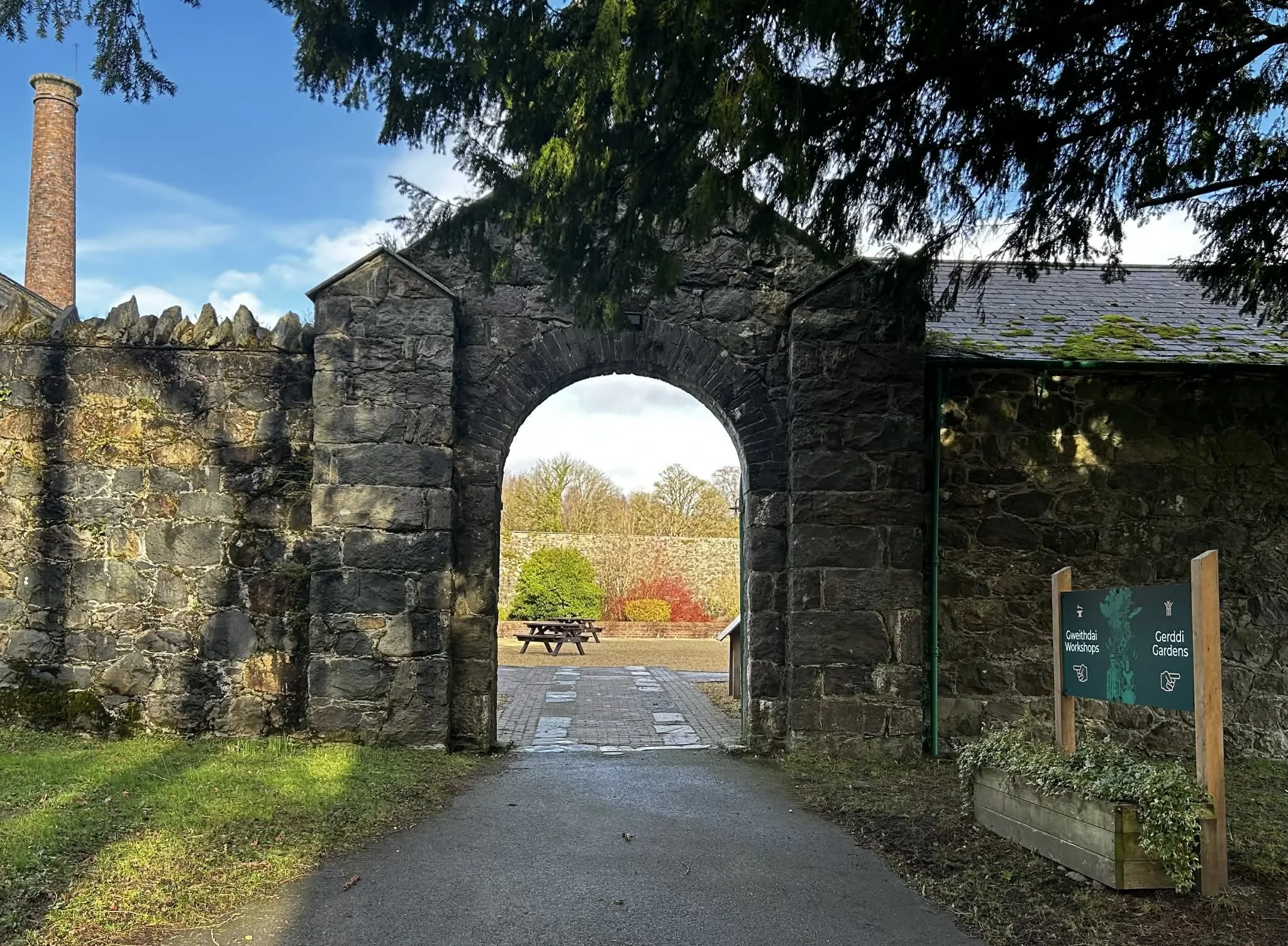 Glynllifon view Luma Originals workshop location