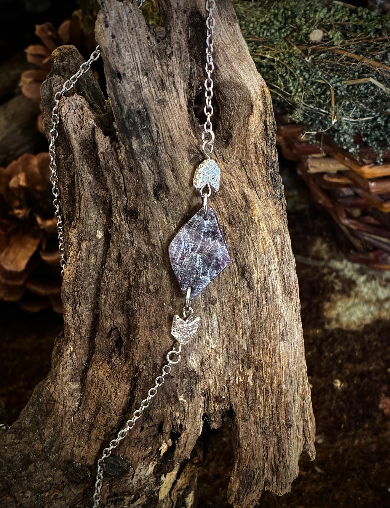 Eastern Diamondback Impression Necklace