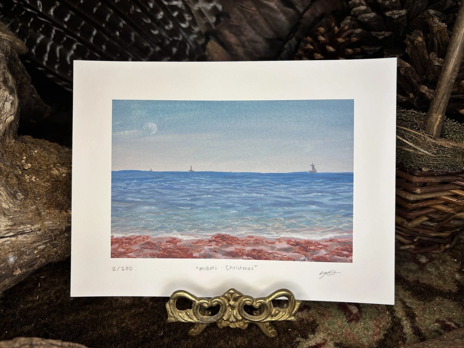 "Miami Christmas" Giclee Print