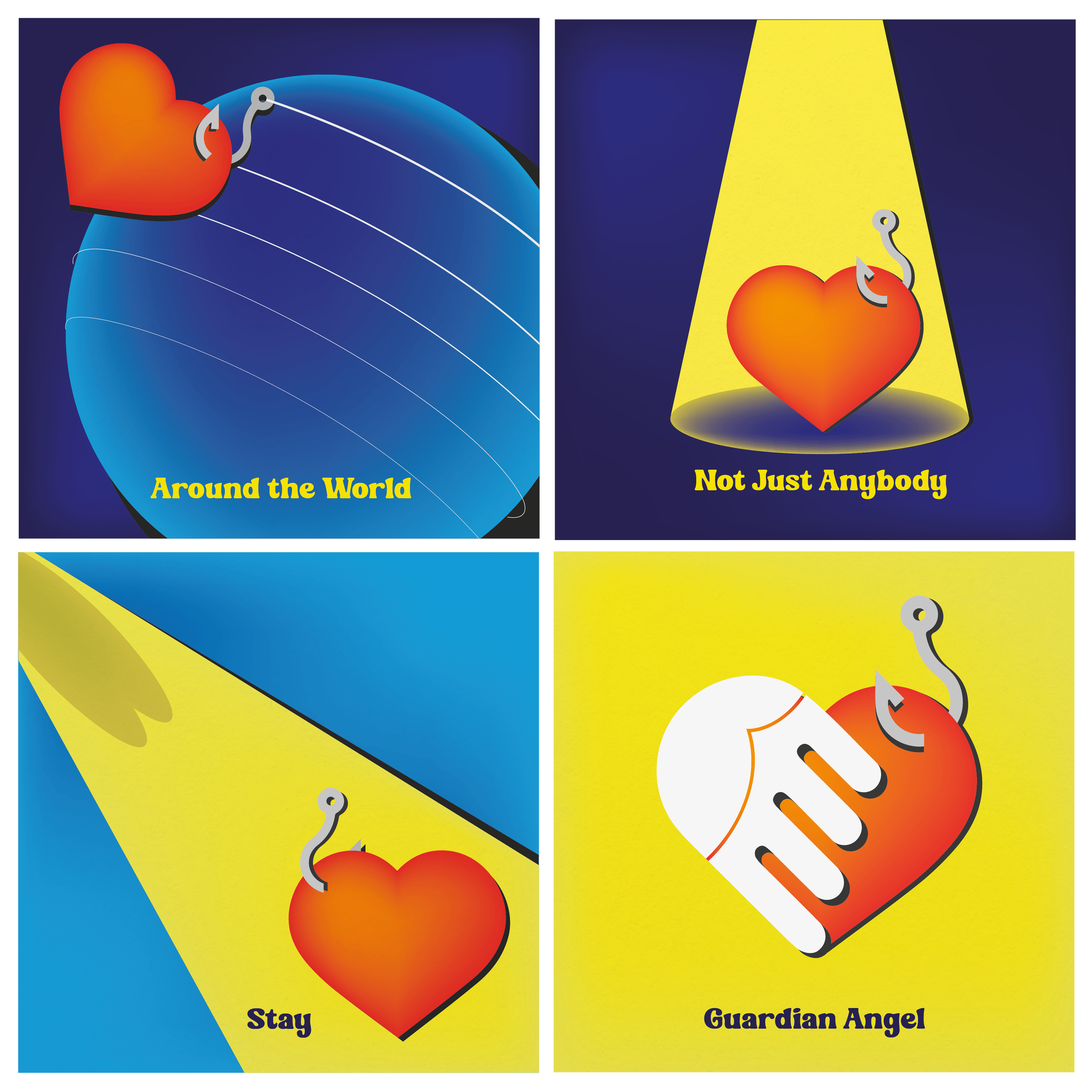 Cover art proposals for Fisher - "Hooked" Series